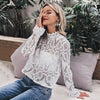 Image of feminine blouse Women long lantern sleeve summer female