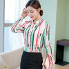 Image of Shirts women elegant casual blouse Office chiffon shirts