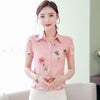 Image of Shirts women elegant casual blouse Office chiffon shirts