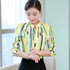 Image of Shirts women elegant casual blouse Office chiffon shirts