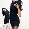 Image of Suits Dress Womens Sexy Sheath O-Neck Mini Dress Casual Coat