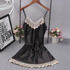 Image of Women Sexy Lace Night Dress Lingerie Deep V Nightgowns