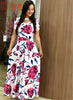 Image of Elegant Spring Autumn Women Dress 2019 Casual Bohmia Flower Print Maxi Dresses Fashion Hollow Out Tunic Vestidos Dress Plus Size