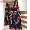 Image of Elegant Spring Autumn Women Dress 2019 Casual Bohmia Flower Print Maxi Dresses Fashion Hollow Out Tunic Vestidos Dress Plus Size