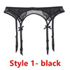 Image of Sexy women lace Black/white/red brand garter temptation ultra-thin female silk stockings Suspender Belt Wedding garters belts