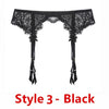 Image of Sexy women lace Black/white/red brand garter temptation ultra-thin female silk stockings Suspender Belt Wedding garters belts