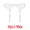 Image of Sexy women lace Black/white/red brand garter temptation ultra-thin female silk stockings Suspender Belt Wedding garters belts