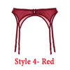 Image of Sexy women lace Black/white/red brand garter temptation ultra-thin female silk stockings Suspender Belt Wedding garters belts