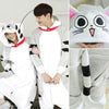 Image of Unisex Adults Animal Pajamas Anime Onesie Stitch Unicorn Panda Bear