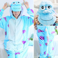 Unisex Adults Animal Pajamas Anime Onesie Stitch Unicorn Panda Bear