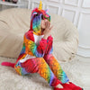 Image of Unisex Adults Animal Pajamas Anime Onesie Stitch Unicorn Panda Bear