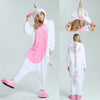 Image of New Winter Women Men Unisex Adult Cute Cartoon Onesie Animal Pajamas unicornio Unicorn Stitch Kigurumi Flannel Nightie Sleepwear