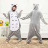 Image of New Winter Women Men Unisex Adult Cute Cartoon Onesie Animal Pajamas unicornio Unicorn Stitch Kigurumi Flannel Nightie Sleepwear