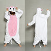 Image of New Winter Women Men Unisex Adult Cute Cartoon Onesie Animal Pajamas unicornio Unicorn Stitch Kigurumi Flannel Nightie Sleepwear