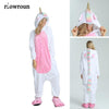 Image of Pajamas For Women Unicorn Stitch Kigurumi Flannel Cute Animal Pajamas Sets Winter Sleepwear