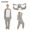 Image of Pajamas For Women Unicorn Stitch Kigurumi Flannel Cute Animal Pajamas Sets Winter Sleepwear