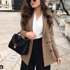 Image of Double Breasted Business Female Blazer Coat Talever