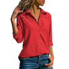 Image of Women Blouses 2020 Spring Elegant Pure Long Sleeve Blouse Shirt