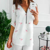 Image of Spring Large Size Women 2020 Casual V Neck Shirt