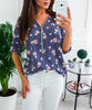 Image of Spring Large Size Women 2020 Casual V Neck Shirt