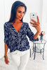 Image of Spring Large Size Women 2020 Casual V Neck Shirt