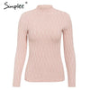 Image of Simplee Knitted jumper sweater women autumn winter Long sleeve top turtleneck female sweater ladies bestmatch pullover jumpers