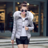 Image of 2020 new fur collar hooded warm women down jacket outerwear winter coat women jacket