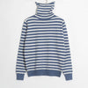 Image of Wixra Women Soft Striped Knitted Sweater Ladies Long Sleeve Turtleneck