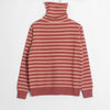 Image of Wixra Women Soft Striped Knitted Sweater Ladies Long Sleeve Turtleneck