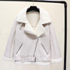 Image of 2020 New Winter Women Sheepskin Coats Thicken Faux Leather Fur Female Coat