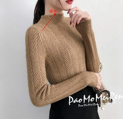 Underwear Woman Autumn and Winter 2020 New Slim Bottom Shirt Long Sleeve