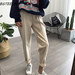 Spring Thicken Women Pencil Pants Plus Size Wool Pants