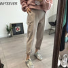 Image of Spring Thicken Women Pencil Pants Plus Size Wool Pants