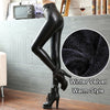 Image of Fashion Women PU Leather Pants High Elastic Waist Leggings