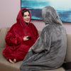 Image of Women Blanket Sweatshirt Robe Winter Hoodies Outdoor Hooded Coats