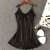 Image of Women's Sexy Lingerie Silk Nightgown Summer Dress