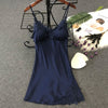 Image of Women's Sexy Lingerie Silk Nightgown Summer Dress