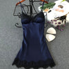 Image of Women's Sexy Lingerie Silk Nightgown Summer Dress