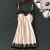 Image of Women's Sexy Lingerie Silk Nightgown Summer Dress