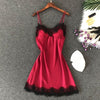 Image of Women's Sexy Lingerie Silk Nightgown Summer Dress