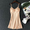 Image of Women's Sexy Lingerie Silk Nightgown Summer Dress