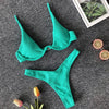 Image of Swimsuit Swimwear Women Sexy Push Up Swimming Bathing Suit Beachwear Underwire Bikinis Set