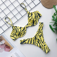 Swimsuit Swimwear Women Sexy Push Up Swimming Bathing Suit Beachwear Underwire Bikinis Set