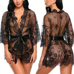 Sexy Women Lingerie Lace Night Dress Sleepwear