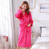 Image of Thicken Warm Couple Flannel Robe Winter Long Sleeve