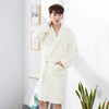 Image of Thicken Warm Couple Flannel Robe Winter Long Sleeve