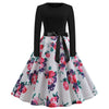 Image of Winter Dresses Women 50S 60S Vintage Robe Swing Pinup