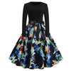 Image of Winter Dresses Women 50S 60S Vintage Robe Swing Pinup
