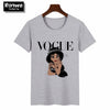 Image of Women 2020 Summer Graphic Tee Shirt  Funny Princess Vogue