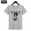 Image of Women 2020 Summer Graphic Tee Shirt  Funny Princess Vogue